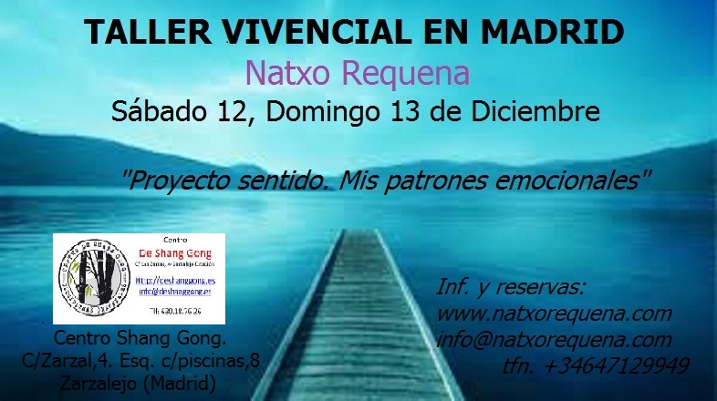 TALLER VIVENCIAL “PROYECTO SENTIDO”. 12 Y 13 DICIEMBRE