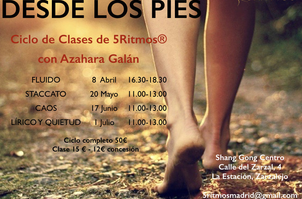 Ciclo de 5 ritmos con Azahara Galán